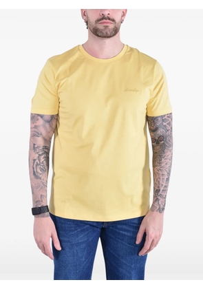 DONDUP logo-embroidered T-shirt - Yellow