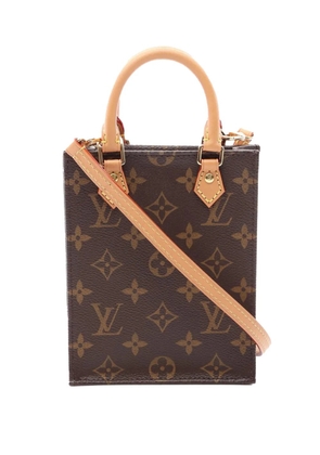 Louis Vuitton Pre-Owned 2020 Monogram Petit Sac Plat satchel - Brown