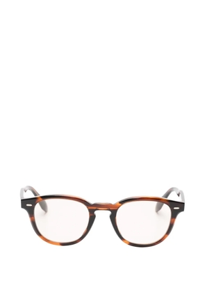 Oliver Peoples tortoiseshell-effect round-frame glasses - Brown