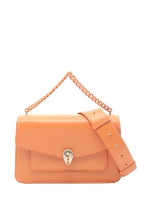 Bvlgari Pre-Owned 2010-2026 Leather Serpenti Forever Maxi Chain Top Handle Bag satchel - Orange