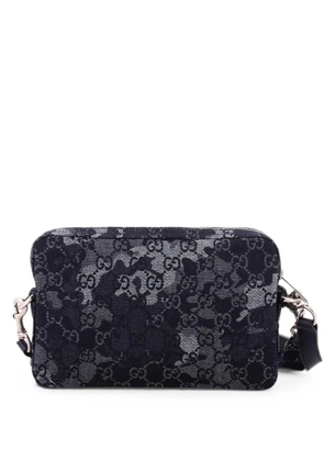 Gucci Pre-Owned Convertible Camouflage GG Denim crossbody bag - Blue