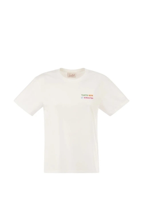 MC2 Saint Barth Emilie embroidered cotton T-shirt - White