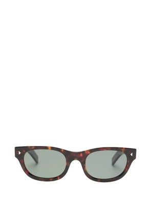 Prada Eyewear tortoiseshell-effect rectangle-frame sunglasses - Brown