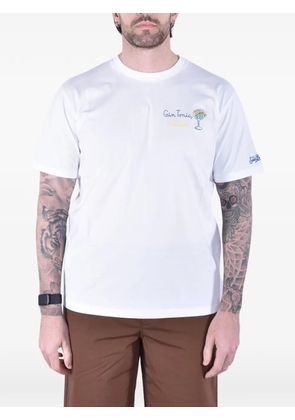 MC2 Saint Barth Portofino embroidered cotton T-shirt - White