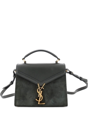 Saint Laurent Pre-Owned Cassandra Top Handle Bag Leather and Suede Mini crossbody bag - Green