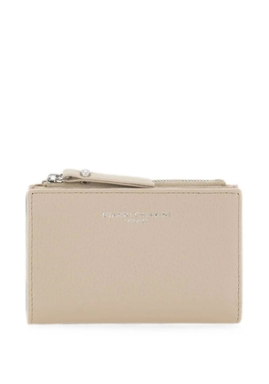GIANNI CHIARINI grained leather Dollaro wallet - Neutrals