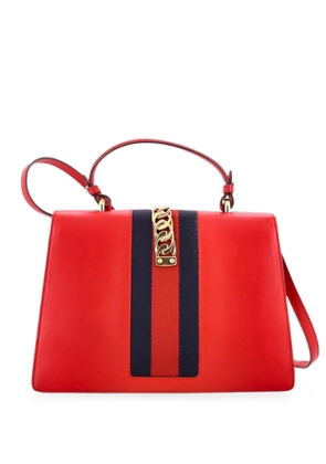 Gucci Pre-Owned Sylvie Top Handle Bag Leather Large satchel - Red