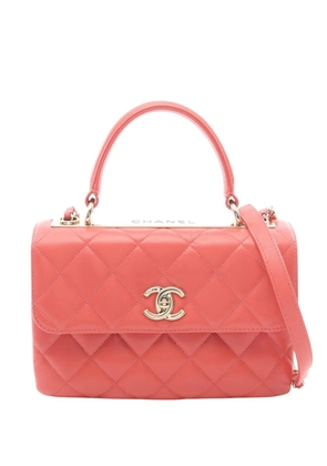 CHANEL Pre-Owned 2017-2018 Small Quilted Lambskin Trendy CC Flap satchel - Pink