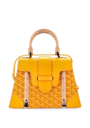 Goyard Pre-Owned Saigon Top Handle Bag Coated Canvas with Leather PM satchel - Yellow
