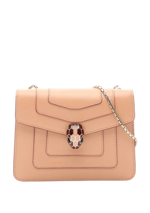 Bvlgari Pre-Owned 2010-2026 Small Leather Square Serpenti Forever Chain crossbody bag - Neutrals