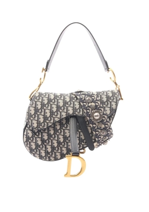 Christian Dior Pre-Owned 2000-2026 Oblique Canvas Saddle Bag satchel - Blue