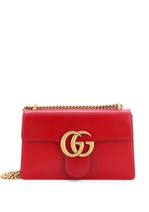 Gucci Pre-Owned GG Marmont Chain Leather Medium shoulder bag - Red