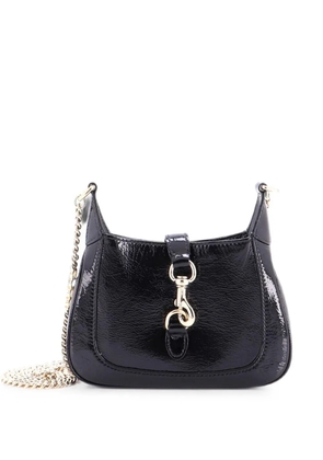 Gucci Pre-Owned Jackie Notte Chain Patent Mini hobo bag - Black