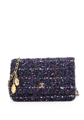 CHANEL Pre-Owned Wallet on Chain Tweed crossbody bag - Blue