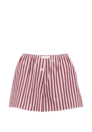 ERES House striped shorts - Red