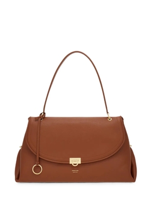 Ferragamo Gancini handbag (L) - Brown
