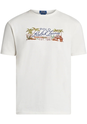 Polo Ralph Lauren logo-embroidered T-shirt - White