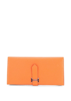 Hermès Pre-Owned Bearn Wallet Chevre Mysore Long small wallets - Orange