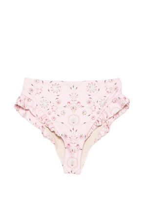 Agua By Agua Bendita Jengibre Playa ruffled bikini bottoms - Pink