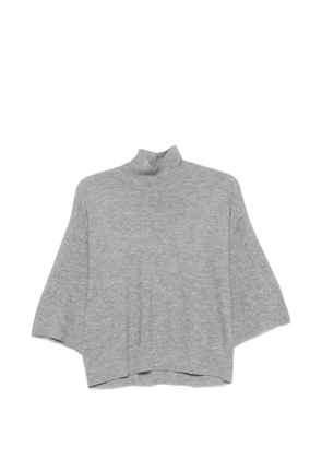 Fabiana Filippi sequin-embellished high-neck sweater - Grey