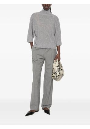 Fabiana Filippi sequin-embellished high-neck sweater - Grey
