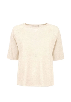 Kangra short-sleeve rolled-edge T-shirt - Neutrals