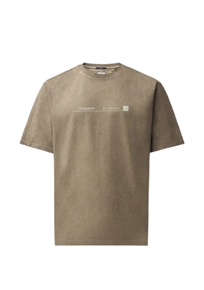 C.P. Company logo-print T-shirt - Brown