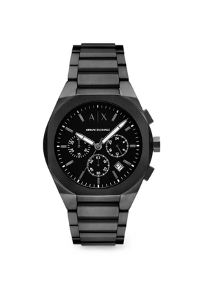 Armani Exchange round 42mm watch - Black