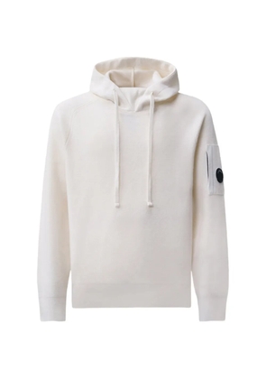 C.P. Company Lens-detail hoodie - White