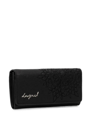 Desigual mandala-embroidered wallet - Black
