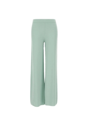 Kangra elasticated-waistband palazzo pants - Green