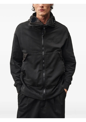 C.P. Company Goggle-detail zip-up hoodie - Black