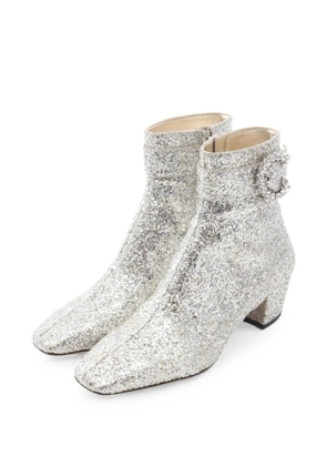 Jimmy Choo Pre-Owned Myan Bijou ankle boots - Silver