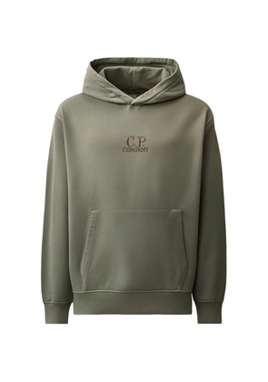 C.P. Company logo-embroidered hoodie - Green