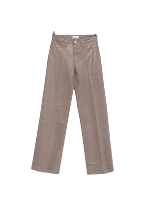L'Agence Cçayton coated wide-leg jeans - Grey