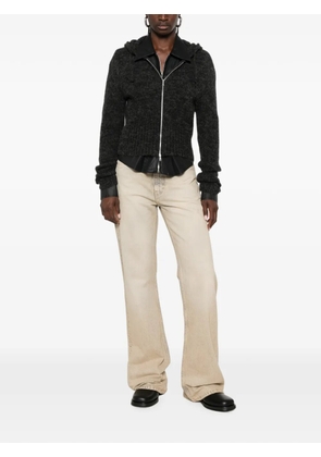 OUR LEGACY Compact Hood zip-up cardigan - Neutrals