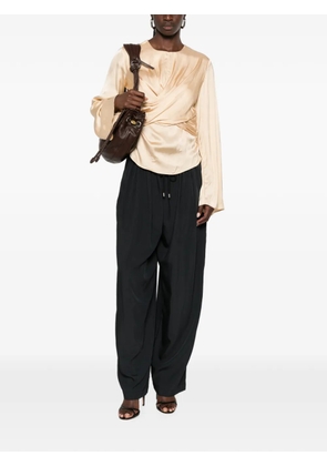 ISABEL MARANT Neame crossover-detail blouse - Neutrals