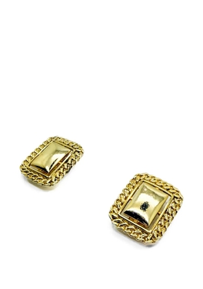 Jennifer Gibson Jewellery 1980s rectangular-motif chain earrings - Gold