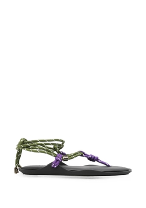 Flòwze Twin rope-strap sandals - Green