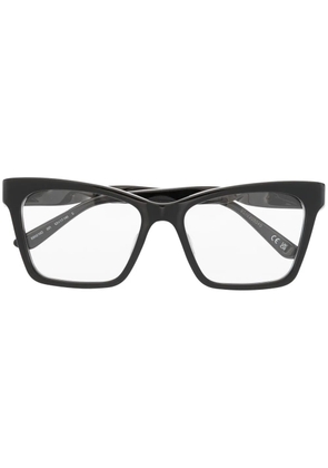 Balenciaga Eyewear logo-print twisted glasses - Black