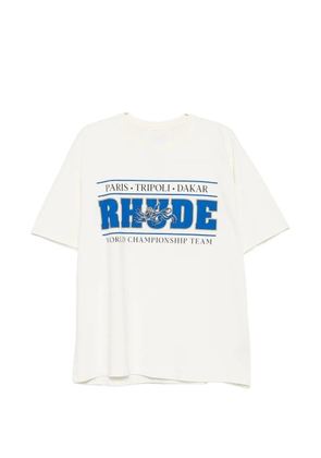 RHUDE logo-print T-shirt - Neutrals