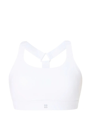 Sweaty Betty Power scoop-neck racerback sports bra - White