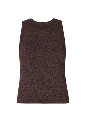Sweaty Betty leopard-print tank top - Brown