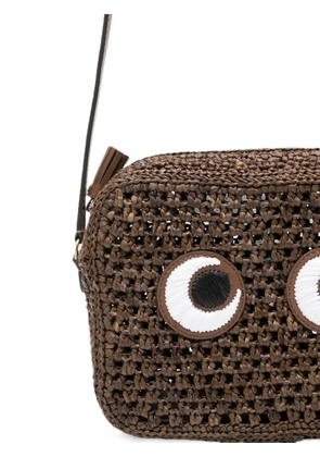 Anya Hindmarch eyes-motif mini bag - Brown
