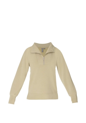 Sweaty Betty Sand Wash. quarter-zip sweatshirt - Green