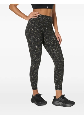 Sweaty Betty Power Gym ditsy-print leggings - Black