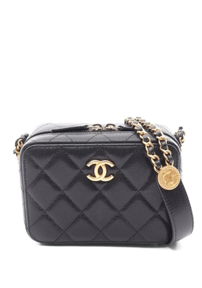 CHANEL Pre-Owned 2021s Matelassé Caviar camera bag - Black