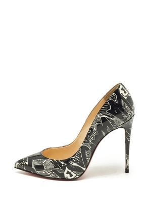 Christian Louboutin Pre-Owned Pigalle Follies printed pumps - Black
