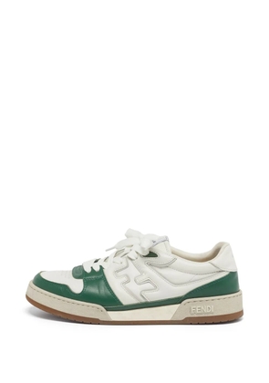 Fendi Pre-Owned Match lace-up low-top sneakers - White