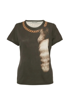 Alexander McQueen Pre-Owned chain-print T-shirt - Black
